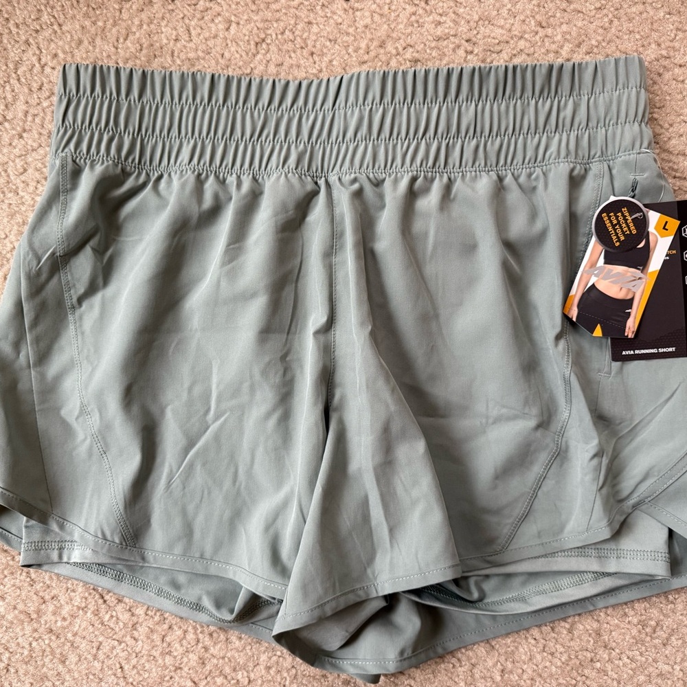 Avia Sage Green Athletic Shorts